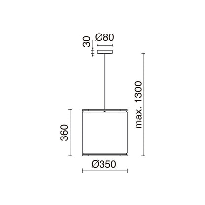 Exo Akiro M E27 závěsné svítidlo