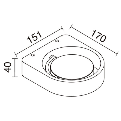 Exo Aliya W LED přisazené svítidlo