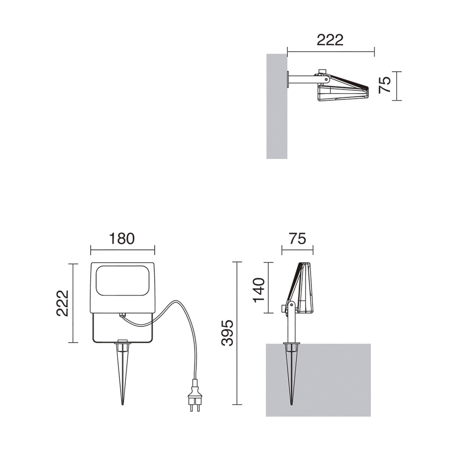 Dopo Berlin LED bodové svítidlo