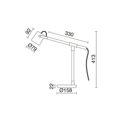 Exo Branch GU10 stolní svítidlo
