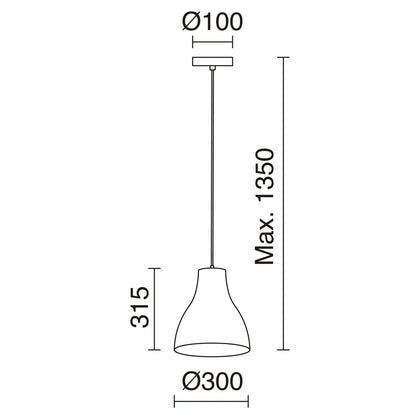 Exo Camila E27 závěsné svítidlo