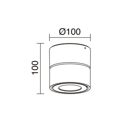 Cristher Spotlight disc LED bodové svítidlo antracitové