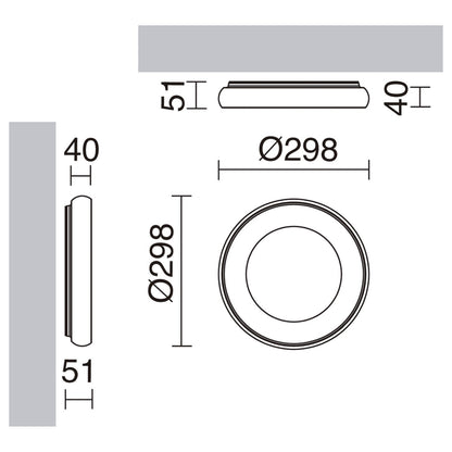 Exo Fred LED kruhové stropní svítidlo bílé