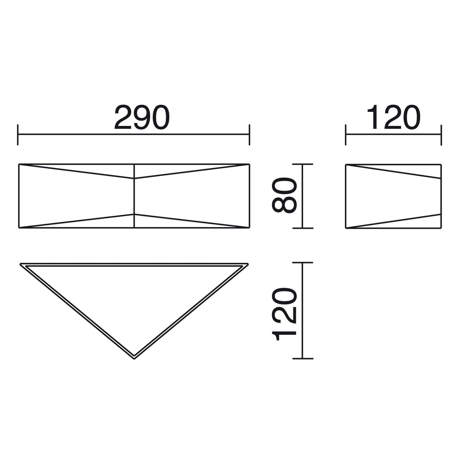 Cristher Geometric E27 přisazené svítidlo bílé