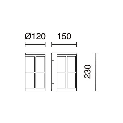 Dopo Lug E27 přisazené svítidlo bílé