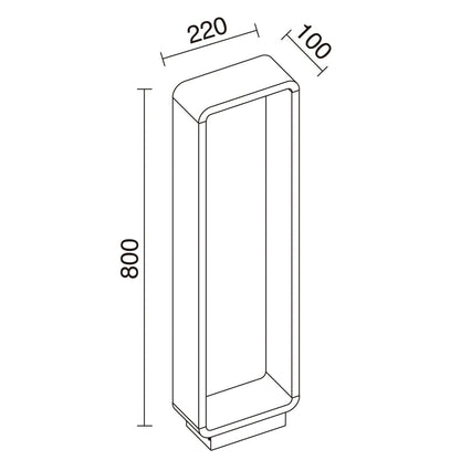Dopo Sibila LED sloupkové svítidlo bílé