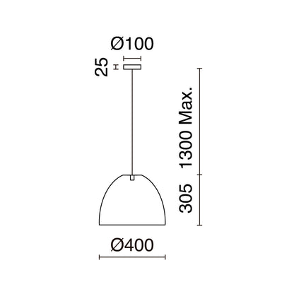 Exo Vietnam E27 závěsné svítidlo světlé