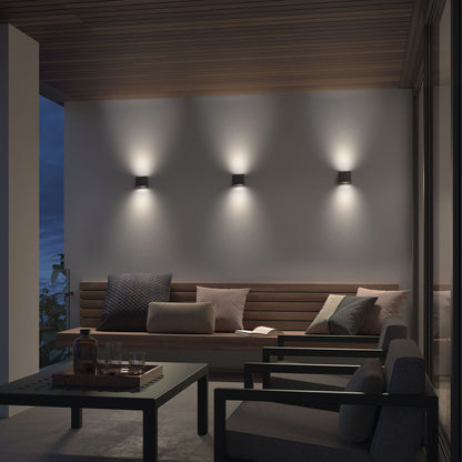 Dopo Isora up/down LED přisazené svítidlo šedé