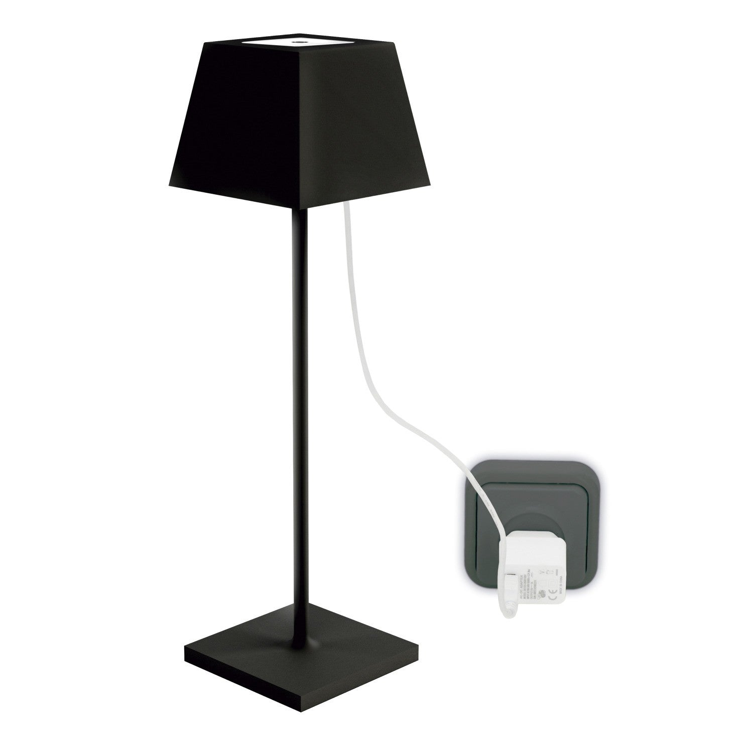 Dopo Litta Square LED přenosná lampa černá