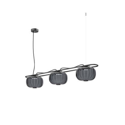 Exo KRISTA LED závěsné svítidlo šedé