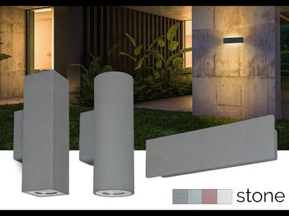 Cristher Stone wall square GU10 přisazené svítidlo červené